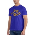 thumbnail image 4 of Pretty Sunflowers Men'S Basic Short Sleeve T-Shirt Blue 6x-Large, 4 of 5