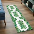 thumbnail image 4 of Summer Leaf Washable Runner Rugs 2'x6', Watercolor Monstera Ferns Palm Leaf Green Tropical Plant Low Pile Throw Entryway Rug Non-Slip Sturdy Edge Binding Carpet for Indoor Bedside Entrance Bedside, 4 of 9