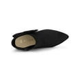 thumbnail image 4 of Unique Bargains Women's Zip Pointed Toe Stiletto Bow Heels Ankle Boots, 4 of 7