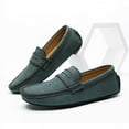 thumbnail image 2 of Big Size Men's Casual Loafers Slip On Leather Shoes Lightweight Driving Shoes Moccasins Classic Penny Loafer Flats Boat Shoes, 2 of 9