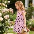 thumbnail image 6 of BRGZLK Toddler Girls Dresses Kids Summer Outfits 2026 Cute Floral Print Halter Tulle Swing Dress Causal Beach Sundress with Pockets Pink A 9-10 Years, 6 of 8
