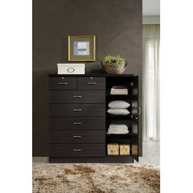 Coaster Foxhill Dresser And Mirror Set In Deep Brown Finish