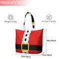 thumbnail image 4 of Red Christmas Santa Costume Pattern Travel Tote Bags for Women Carry On,Large Weekender Bags for Women Travel,Multi Functional Duffle Bag for Work,Shopping,Sports, 4 of 5