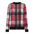 thumbnail image 5 of Niaviben Plaid Jacket for Woman Fall Flannel Women Plaid Long Sleeve Shirts for Women Jackets for Women's Fall Jackets Winter Jackets for Women Winter Jackets Hot Pink 2XL, 5 of 6