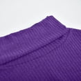 thumbnail image 5 of Sweaters for Women Women's Turtle-neck Knit Top Casual Long Sleeve Pullover Sweater Shirt Winter Fall Clothes 2023 Purple, 5 of 6