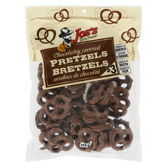 Joe's Tasty Travels Chocolatey Covered Pretzels, 250 g