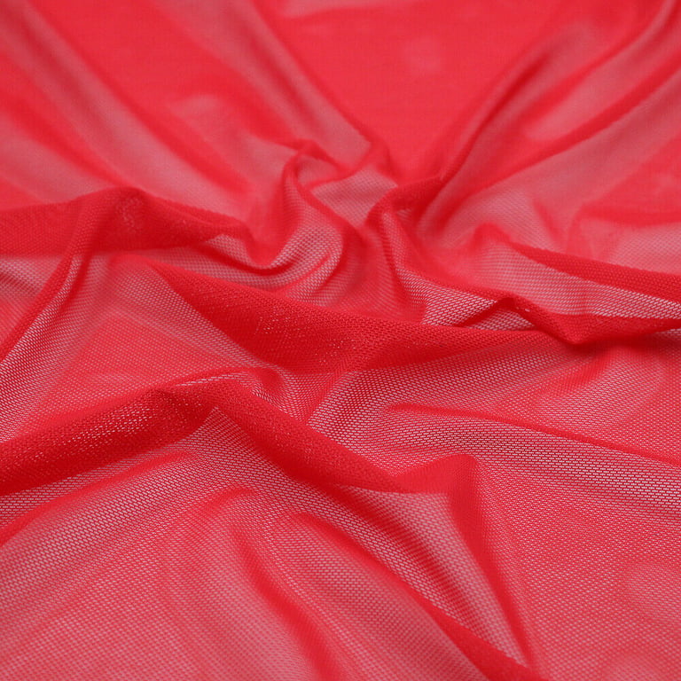 FREE SHIPPING!!! Red Scarlet Stretch Power Mesh Fabric, DIY