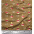 thumbnail image 1 of Soimoi Rayon Crepe Fabric Sun,Car & Luggage Holiday Print Fabric by The Yard 46 Inch Wide, 1 of 1