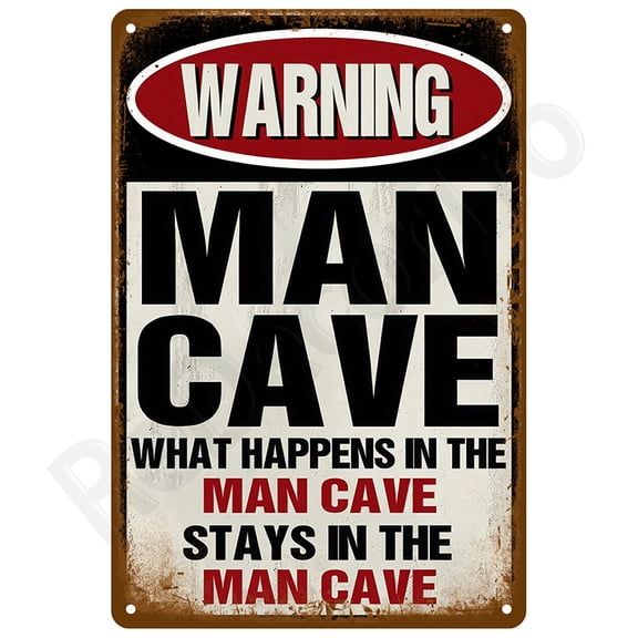 HELLOYOUNG Vintage Tin Sign Mancave Signboard Bar Garage Plate Retro Plates Poster Metal Sign Wall Art Mural Room Home Decoration Decor Bar