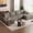 Taupe, variant on LLappuil 130" Sectional Sofa, U Shaped Modular Sectioanl Couch with Chaise, Boneless Corduroy Sofa Couch for Living Room, No Assembly Compression Sofa Beige