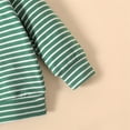 thumbnail image 6 of Kids Baby Boys Girls Long Sleeve Patchwork Hoodie Sweatshirt Tops Striped Pants Trousers Outfit Set 2PCS Clothes Casual Joggers 4t Outfit Set 3month Boys, 6 of 7