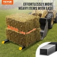 thumbnail image 2 of VEVOR Pallet Forks, 2000 lbs Tractor Bucket Forks, 60" Total Length Clamp on Pallet Forks with Adjustable Stabilizer bar, Heavy Duty Pallet Forks for Tractor Attachments, Skid Steer, Loader Bucket, 2 of 9