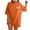 Orange, variant on Fesfesfes BUTTERFLY Letter Printed Tees Tops for Women Loose Comfy Drop Shoulder T-shirts Casual Crewneck Short Sleeve Summer Tops