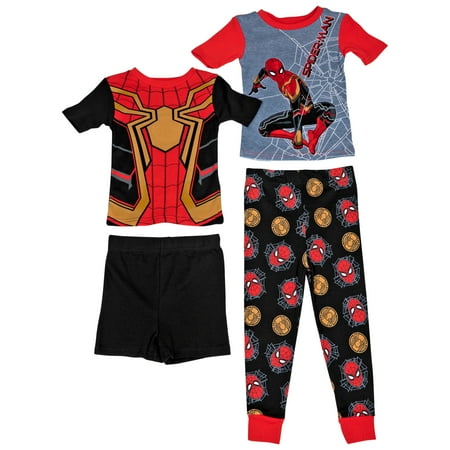 

Spider-Man 838929-size8 Marvel Comics the Iron Spider Cosplay & AOP Pajama Set - Size 8 - 4 Piece
