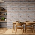 thumbnail image 3 of S4Sassy Peel And Stick Wall Covering, Horizontal Timber Grain Print Walls Wrap- Instant Wall Makeover For Commercial Interiors, Offices, Reception Areas- Self Adhesive Vinyl Wallpaper-Beige, 25"X120", 3 of 8
