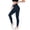 Navy Blue, variant on Joernso Women Leggings High Waist Slim Fit Velvet Lining Thickened Pants Hip Lift Yoga Fitness Bottoming Pants
