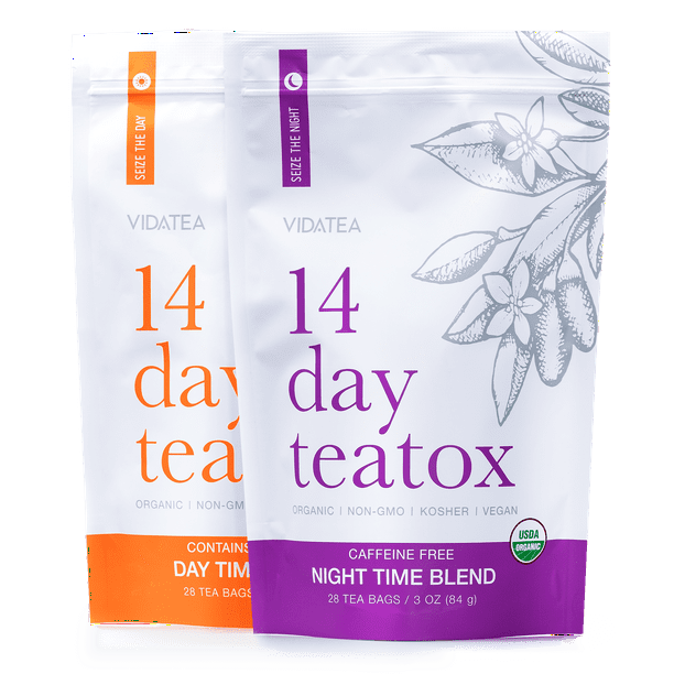 14 Day and Night Detox Tea - Teatox (28 Tea Bags) - Organic All Natural  Antioxidant Weight Loss Tea, Herbal Body Detox Cleanse, with Refreshing  Taste 