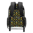 thumbnail image 2 of Gaeub Pineapple Print Clear Backpack ,Clear Transparent Backpack, PVC Bag with Side Pockets,for Concert, Beach, Work, Travel & Sporting, 2 of 7