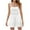 White, variant on BLVB Women Summer Casual Square Neck Rompers Sleeveless Spaghetti Strap Smocked Shorts Jumpsuit with Pockets Outfits Clothes