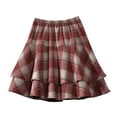 thumbnail image 2 of Short Skirts for Women On Under $10 Fashion High Waist Wool Skirt High Elasticity Waistband Short Skirt, 2 of 7