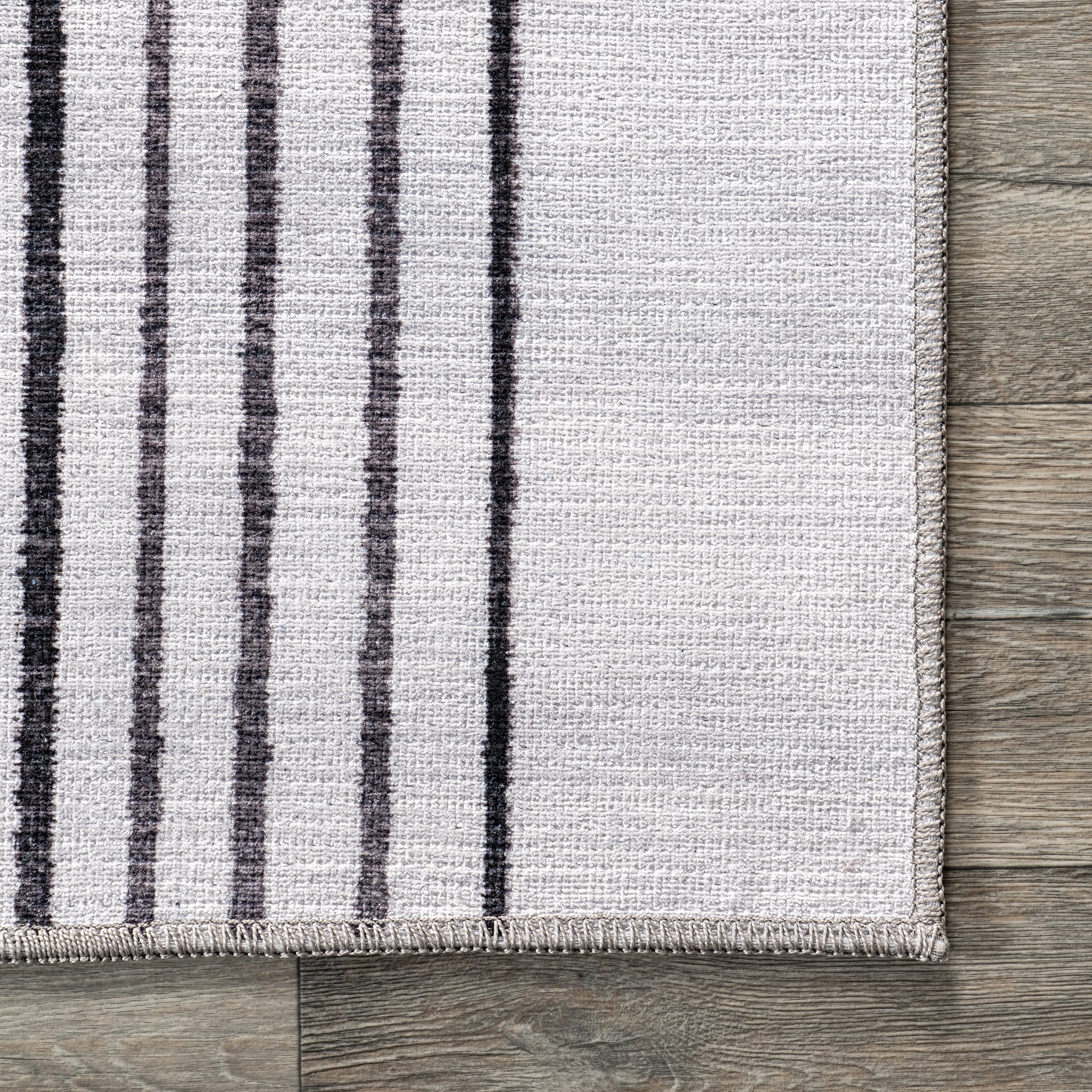 nuLOOM Martine Abstract Sun Machine Washable Area Rug, 4' x 6', Dusty White