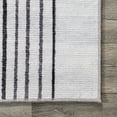 thumbnail image 5 of nuLOOM Martine Abstract Sun Machine Washable Area Rug, 6' x 9', Dusty White, 5 of 9