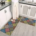 thumbnail image 1 of Cushioned Anti Fatigue Non Skid Kitchen Ware Boho Kitchen Rug Mat Colorful Bohemia Geometry Rectangle Printing Decoration PVC Leather Waterproof Oil Proof Easy to Clean, 1 of 7