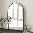 thumbnail image 3 of Espejo Arco para tocador de baño con Marco De Aluminio Negro 40x60cm Herrashop, 3 of 4