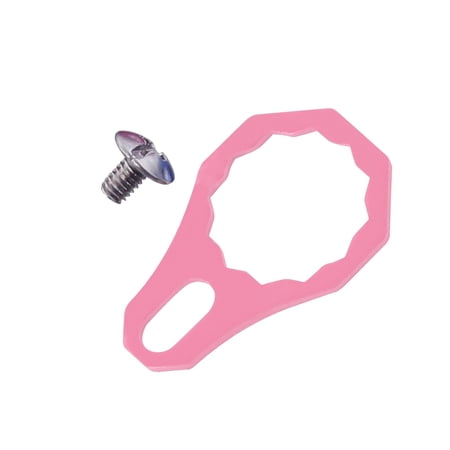 Fishing Reels Locking Plate Fishing Reel Left Right Handle Knob Locking Plate Parts Aluminum Alloy DIY for Drum Reels Light Pink
