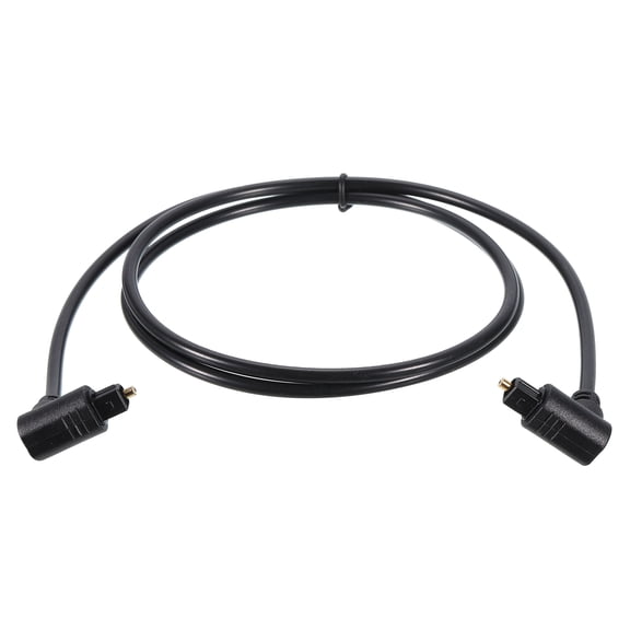 Uxcell Fiber Optic Audio Cable Double 90 Degree 3.3ft TOS Optical Link  Plastic for TV