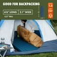 thumbnail image 3 of Ozark Trail Adult Inflatable Camp Sleeping Pad - Blue, Size 78"L x 25"W x 3.5"H, 3 of 13