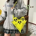 thumbnail image 6 of Xfvqtps Mens and Womens Crossbody Bag Cute Funny Ghost Purse Adjustable Shoulder Strap Lightweight Leather Shoulder Bag Green, 6 of 8