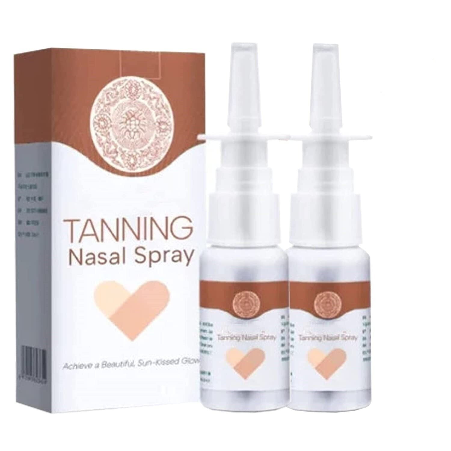 Tanning nasal spray, sunless spray, dark brown dry spray, sunless spray