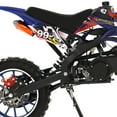thumbnail image 4 of Floseru Mini Dirt Bike,49cc Gas Powered 2 Stroke Off Road Trail Bike for Kids , Kids Dirt Bike Gas Power Motocross,Off Road Mini Motorcycle,Pocket Motorbike with Front Rear Disc Brakes, 4 of 9