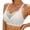 White, variant on BRGZLK Wide Strap Bra for Women Wireless Seamless Back Smoothing Full Coverage Soft Support Plus Size Sports Bras White XL