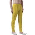 thumbnail image 2 of eloria Men's Premium Comfort Straight Fit Flat Front Dress Pant Pyjamas, Color: Yellow, Size : 36, 2 of 6