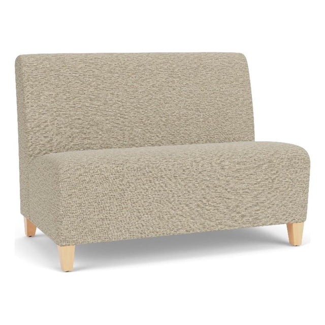 Lesro Ravenna Reception Armless Loveseat in Beige