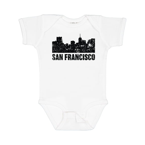Inktastic San Francisco Skyline with Grunge Boys or Girls Baby Bodysuit