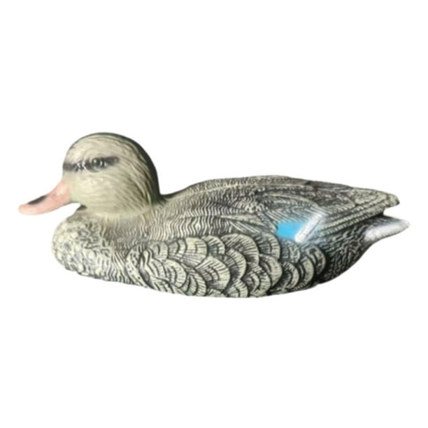 Señuelo flotante para patos, fácil de colocar, adorno para caza, para patio, estanque y jardín. Caqui