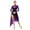 Purple, variant on Alvivi Womens Lyrical Dance Asymmetrical Dress Modern Contemporary Latin Dance Costume White S