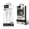 thumbnail image 3 of Heavy Duty 3A High Powered (Fast Charging Data Transfer) Type-C to USB Cable for Samsung Galaxy S22, S22+ Plus, S22 Ultra - 5 Feet - White, 3 of 7