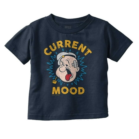 

Current Mood Popeye The Sailor Man Toddler Boy Girl T Shirt Infant Toddler Brisco Brands 4T
