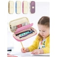 thumbnail image 4 of PULLIMORE Expandable Pencil Case - Large Capacity Organizer with Mesh Pocket (Yellow), 4 of 7