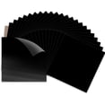thumbnail image 1 of Paquete de vinilos HTV para transferencia de calor HTV HTVRONT, 24 hojas, 30 x 30 cm, color negro, 1 of 6