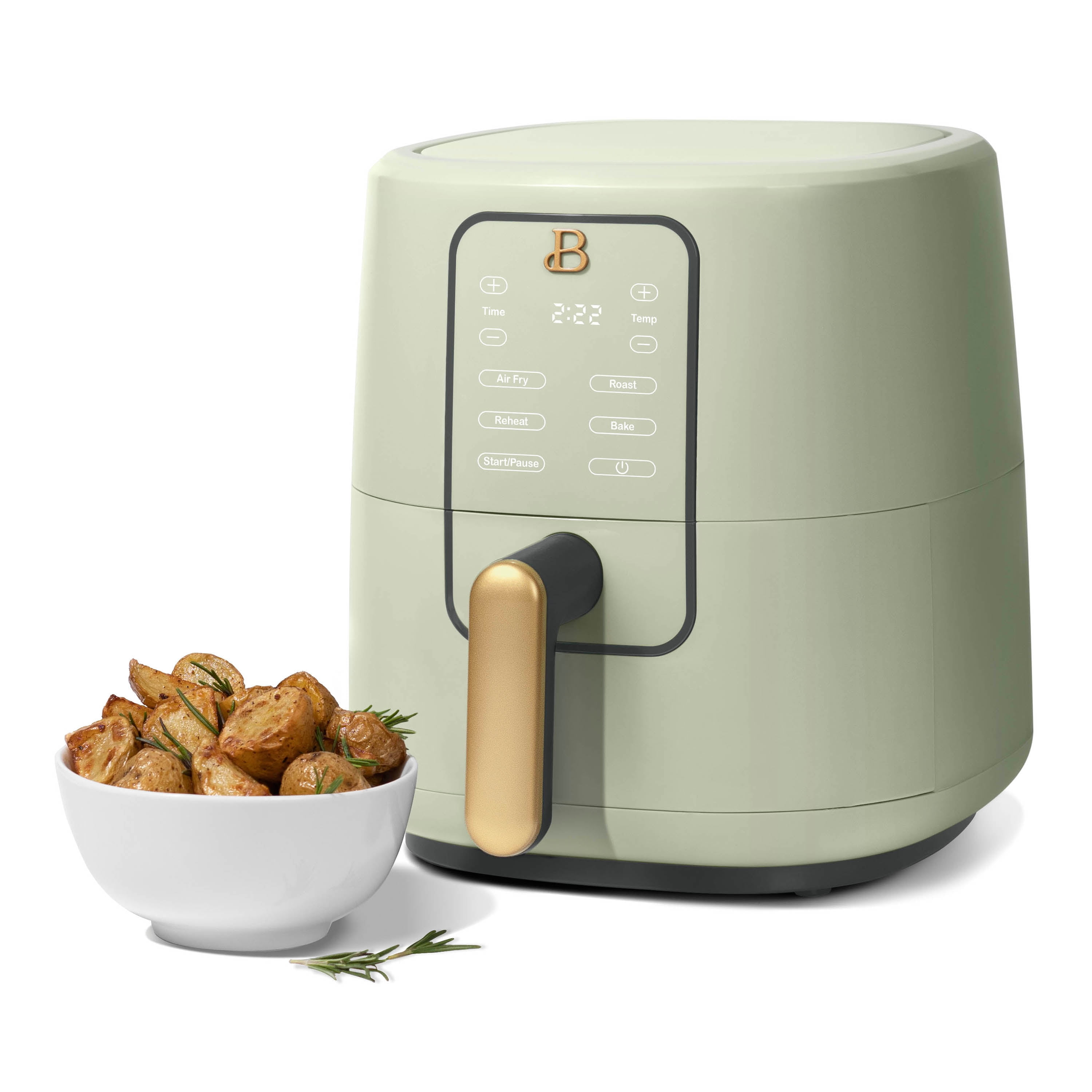 Beautiful 3 Qt Air Fryer with TurboCrisp Technology, White Icing by Drew Barrymore