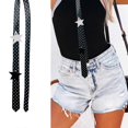 thumbnail image 2 of Trendy 2000s Star Tie With Dot / Leopard Print For Confident Women Ideal For Night Outs, 2 of 4