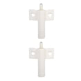 thumbnail image 1 of Riwesomey Amortiguador de puerta de plástico Cocina Baño Gabinete Tope de puerta Tope Cierre lento Amortiguador amortiguador blanco 2piezas Riwesomey CBP120174, 1 of 5