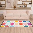 thumbnail image 2 of Yayeee Runner Rug for Bedroom 2'x6' Machine Washable Hallway Non Slip Mat, Colorful Circles, 2 of 8