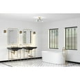 thumbnail image 6 of Singleton Collection One-Light 14" Vintage Brass Farmhouse Medium Semi-Flush Mount Light with Clear Glass Shade, 6 of 9