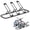 3-Bike, variant on JOZ 5-Bike Floor Parking Rack for Bicycles Wheel(Max Tire Width 2.5"), with Tire Buckle, for Indoor/Outdoor Garage Storage, Black